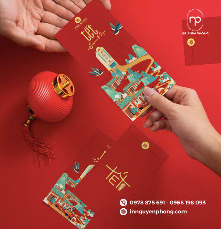 Mẫu lì xì Tết ấn tượng